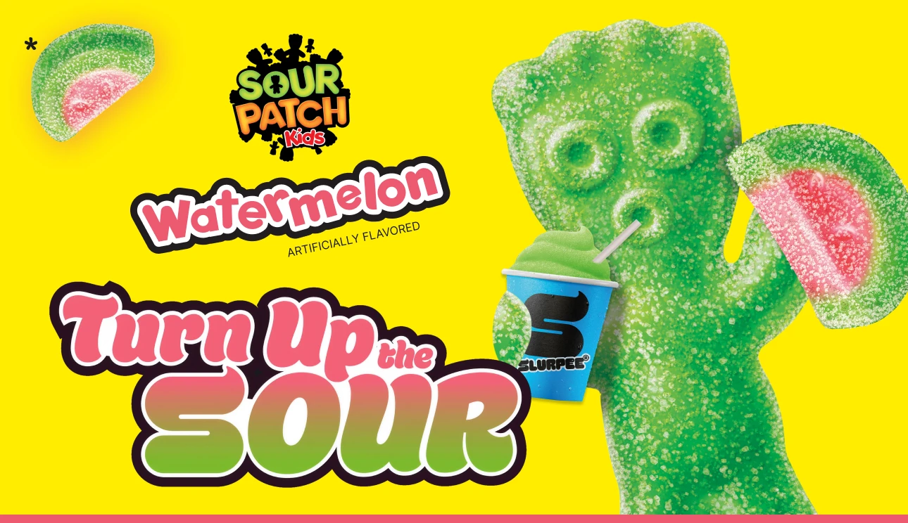 SOUR PATCH KIDS Watermelon* Turn Up the Sour Banner Image (*Artificially flavored)